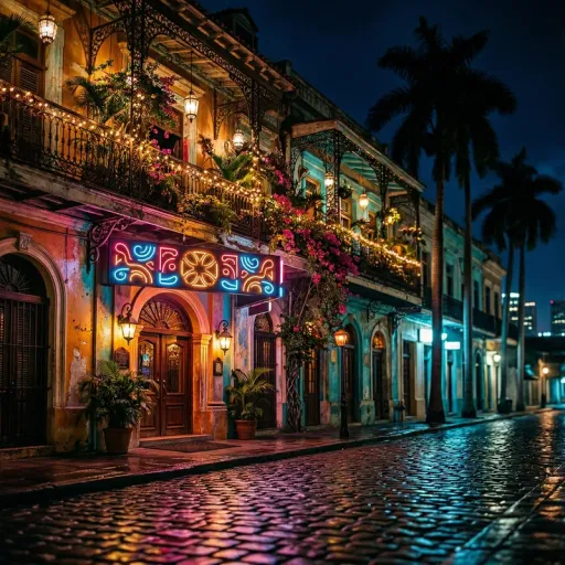Latin-flavored night beat with smooth rhythmic groove